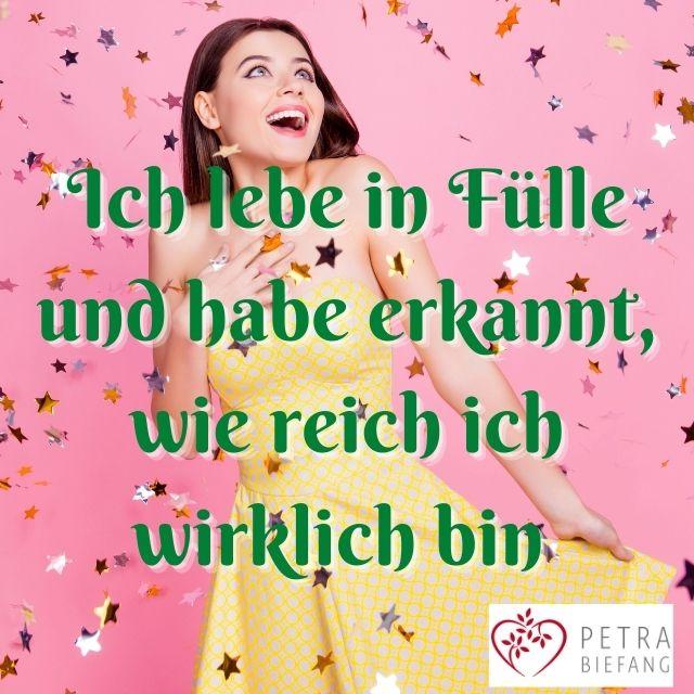 Ich lebe in Fülle